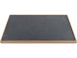 Creative Tops Wooden Oak Serving Board with Slate Inlay 51x27cm RRP 19.99 CLEARANCE XL 16.99